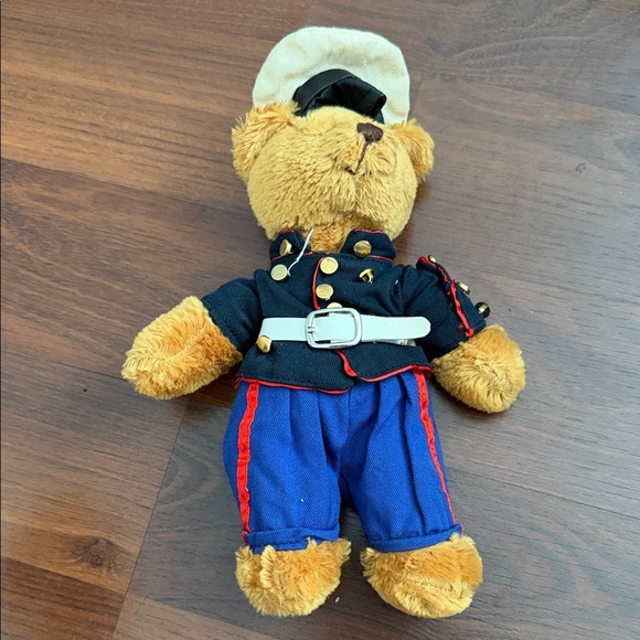 Plushland Other - Vintage Charming Stuffed Bear in Blue and Black Uniform